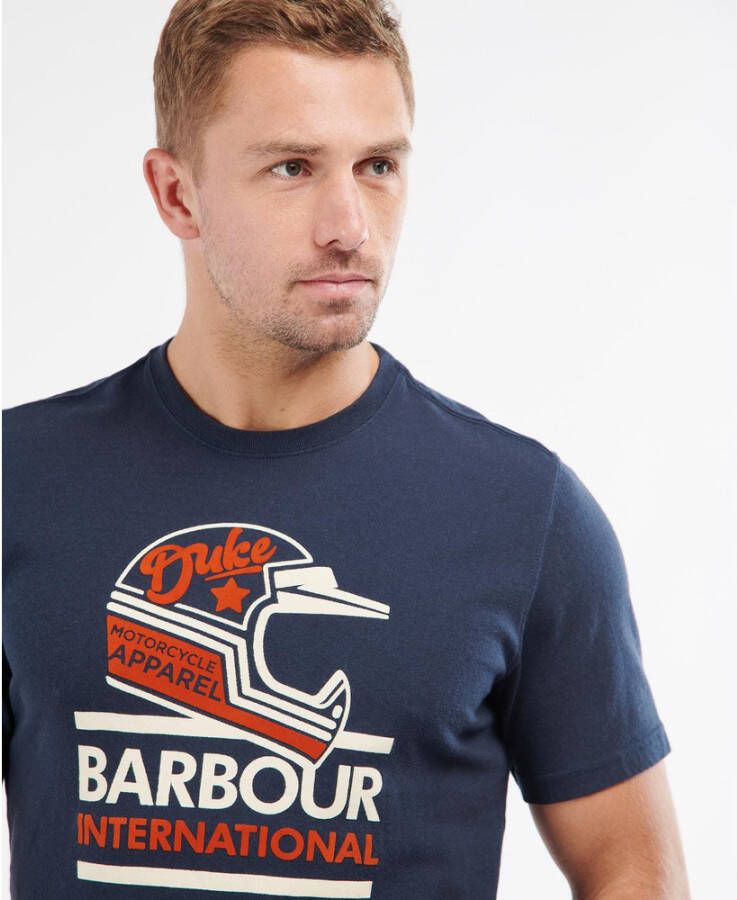 Barbour Legendarische Duke T-Shirt Blauw Heren
