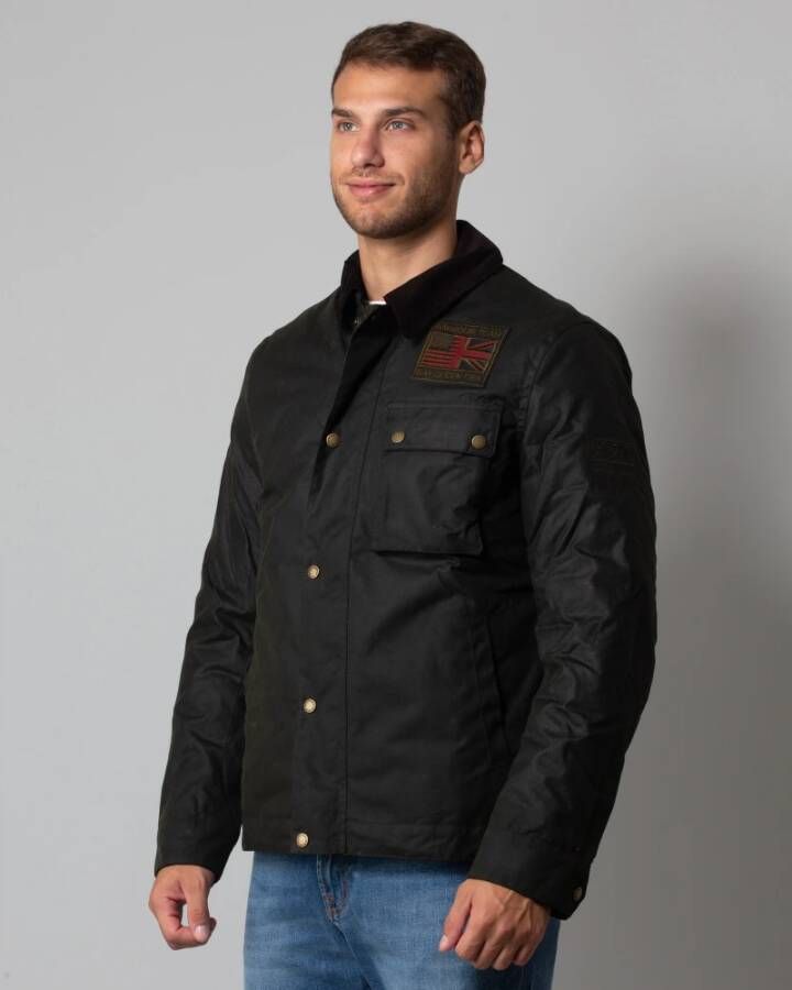Barbour Leather Jackets Groen Heren