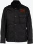 Barbour Steve McQueen Wax Katoenen Jas Zwart Heren - Thumbnail 2