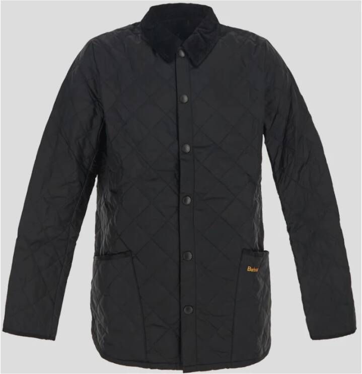 Barbour Gewatteerde Heritage Jas Zwart Heren