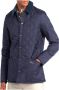 Barbour Moderne gewatteerde jas met geribbelde kraag en drukknoopsluiting Blauw Heren - Thumbnail 1