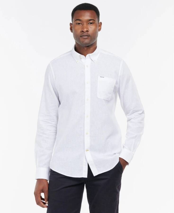 Barbour Normaal Overhemd Wit Heren
