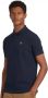 Barbour Navy Tartan Piqué Polo Shirt Blauw Heren - Thumbnail 2