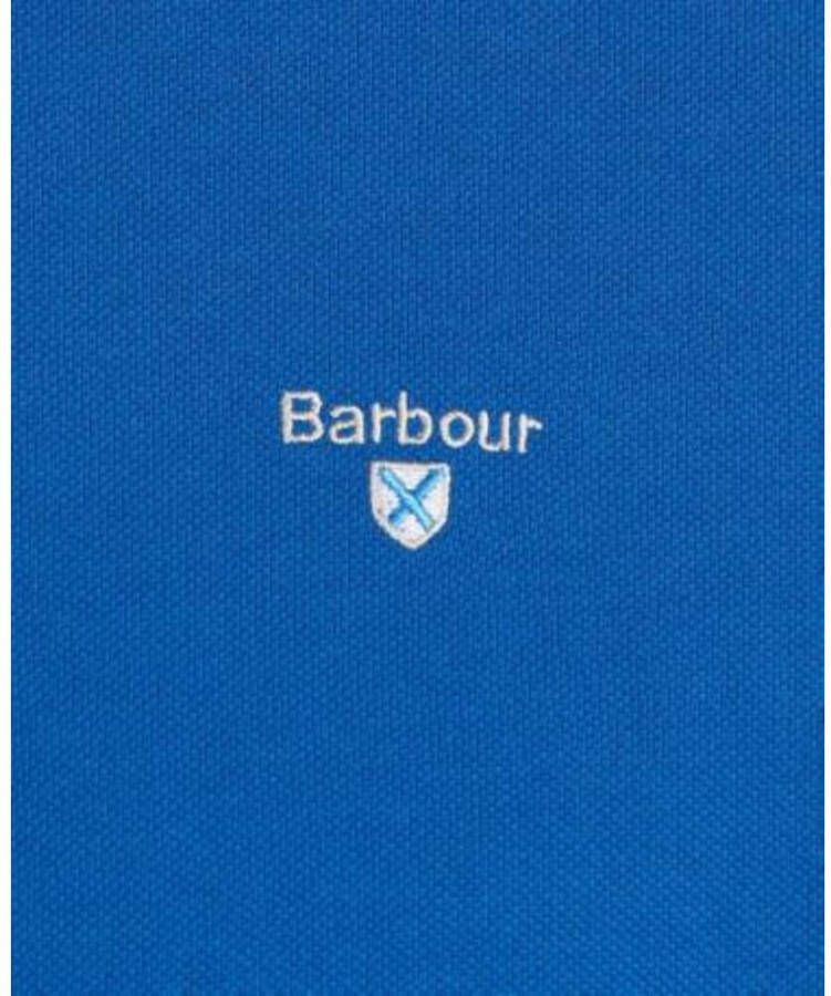 Barbour Klassiek Katoenen Poloshirt Blauw Heren