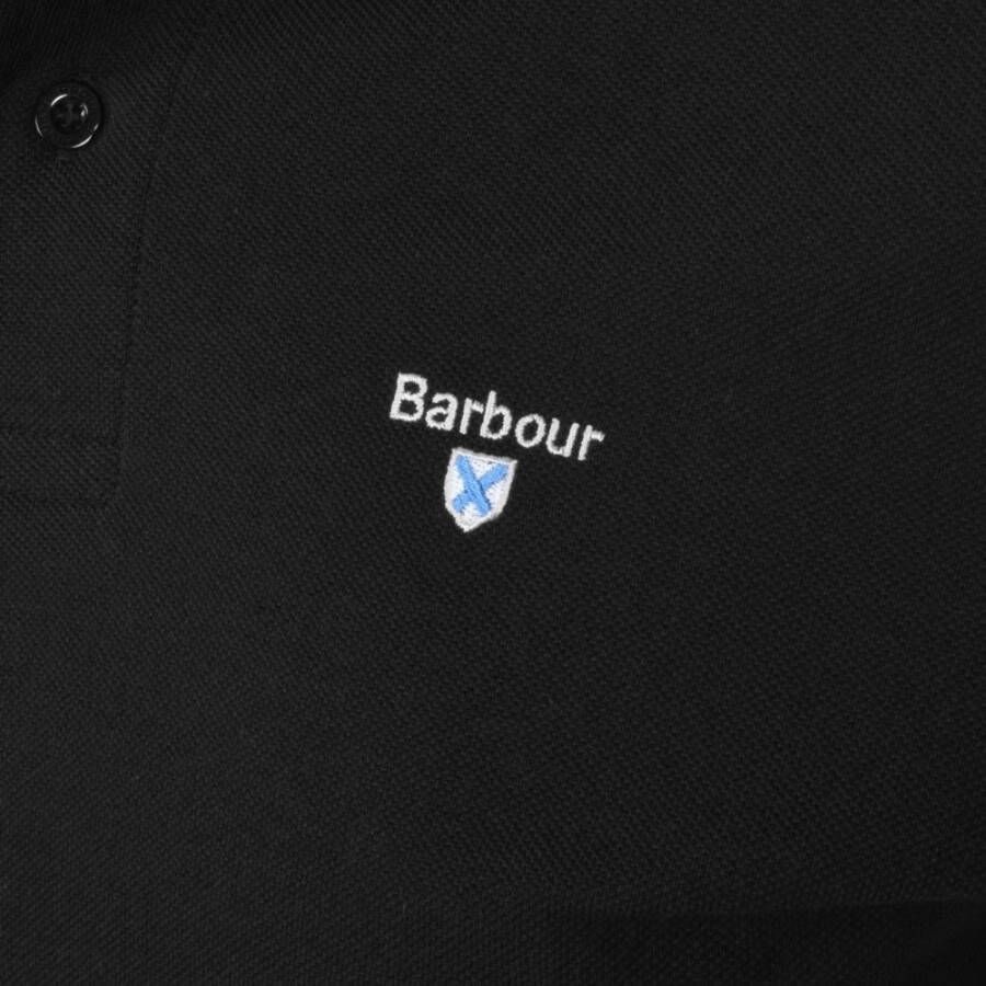 Barbour Moderne Tartan Polo Shirt Zwart Heren