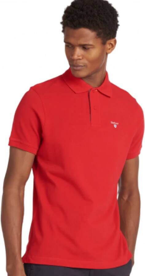 Barbour Polo Shirt Rood Heren