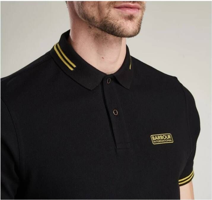 Barbour Essential Tipped Polo Zwart Heren