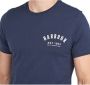 Barbour Vintage Collegiate T-shirt Blauw Heren - Thumbnail 2