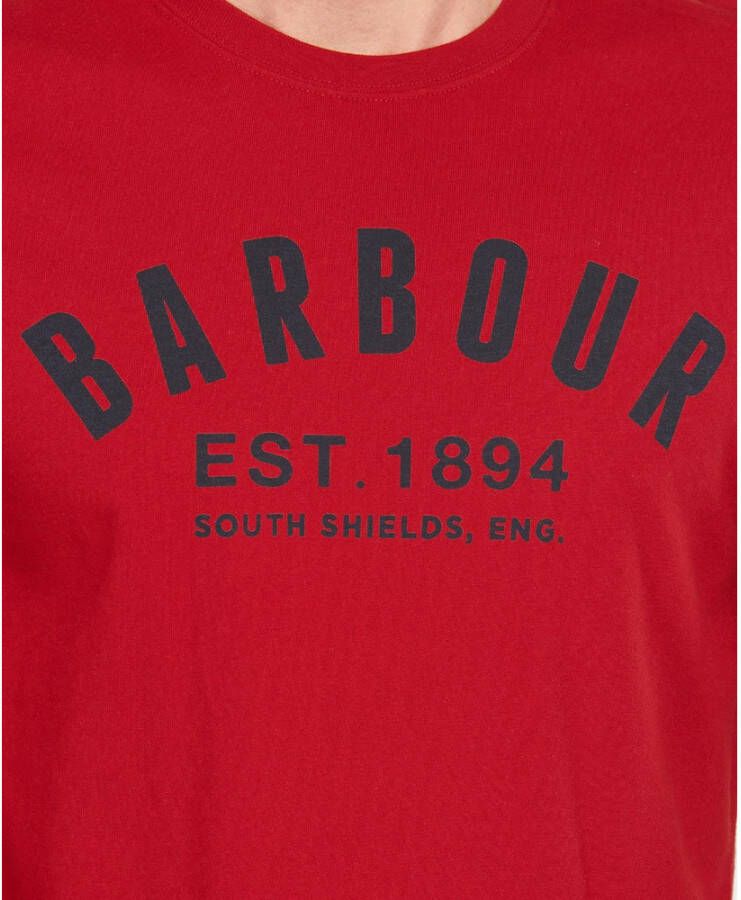 Barbour Vintage Logo T-Shirt Crimson Rood Heren