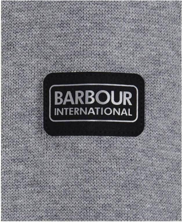 Barbour Cotton Crew Neck Sweater Grey-M Grijs Heren