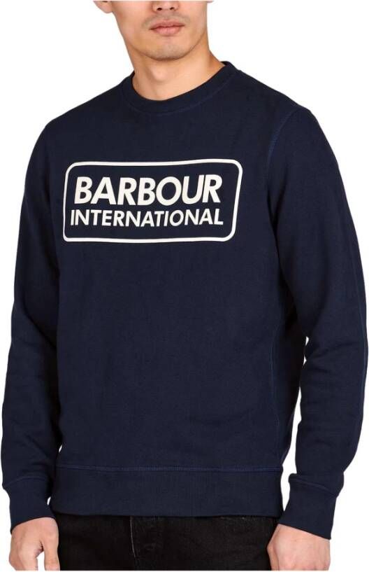 Barbour Klassieke Logo Sweater Blauw Heren