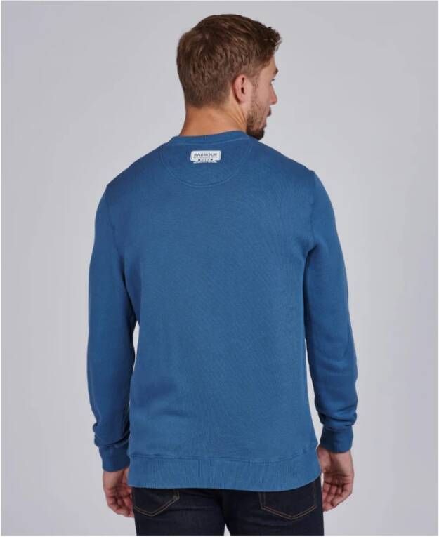 Barbour Famous Duke Sweater Blue-M Blauw Heren
