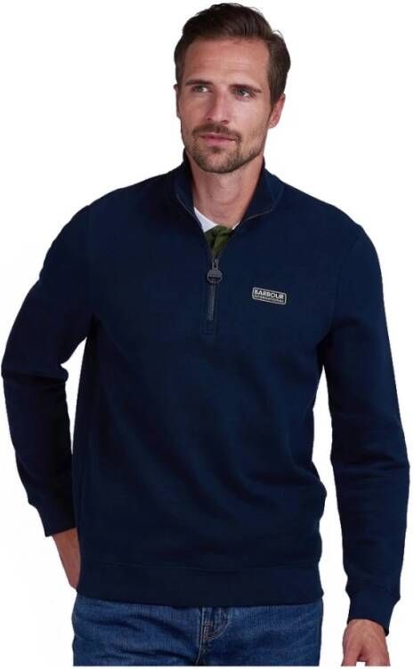 Barbour Moderne Half Zip Sweatshirt Navy-L Blauw Heren