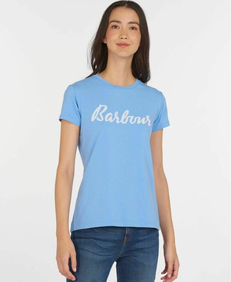 Barbour T-shirt Blauw Dames