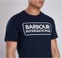 Barbour Essentiële Grote Logo Motor T-Shirt Navy Blue Heren - Thumbnail 2