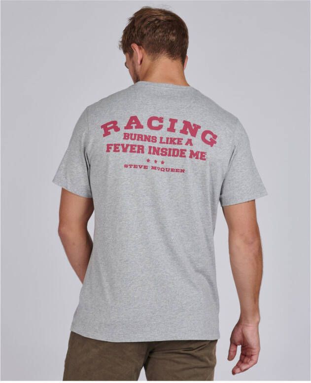 Barbour Heren Steve McQueen Enduro Tee Grijs Heren