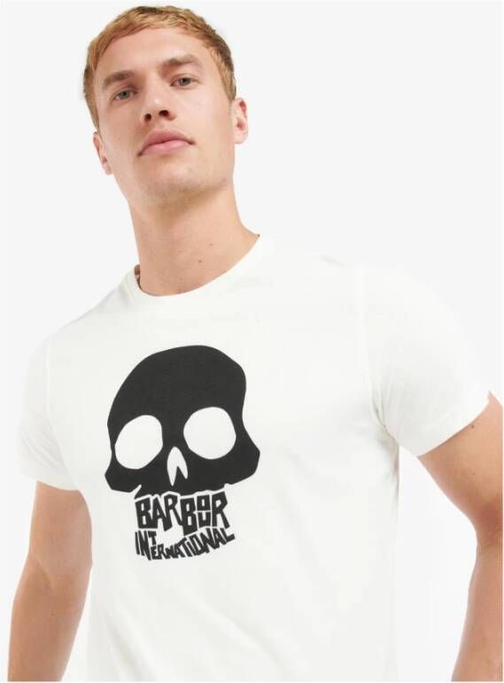 Barbour Vantage Graphic-Print T-Shirt Wit Dames