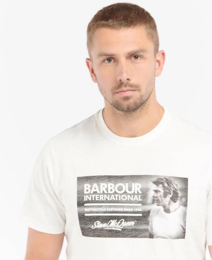Barbour Steve McQueen Legend T-Shirt Wit-M Wit Heren