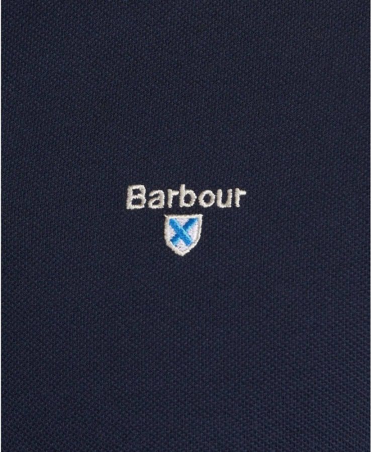 Barbour Tartan Pique Polo Shirt Blauw Heren