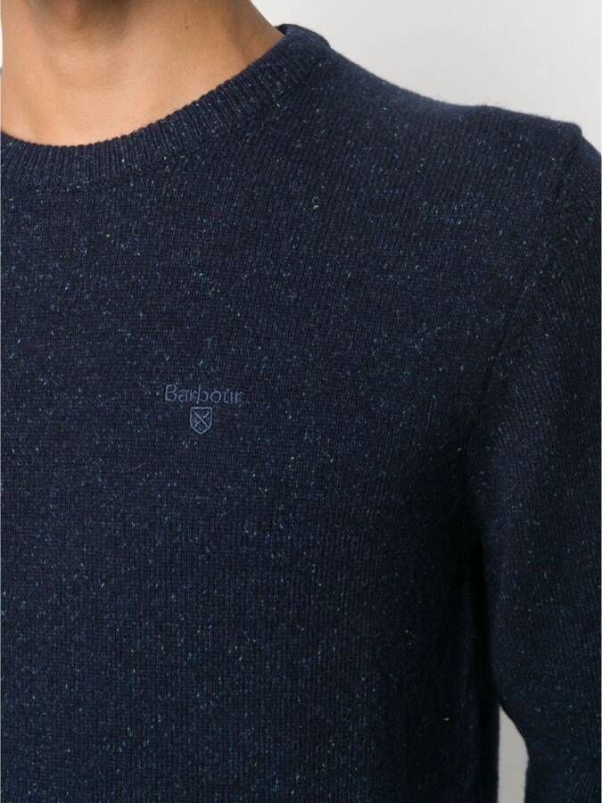 Barbour Ny91 Navy Maglia Gebreide Kleding voor Heren Blauw Heren