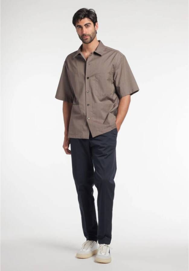 Barena Venezia Short Sleeve Shirts Beige Heren