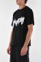 Barrow Unisex T-shirt met Ribboord Hals en Reflecterend Logo Black Heren - Thumbnail 2