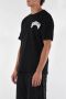 Barrow Zwarte Katoenen T-shirt met Contrasterende Print Black Heren - Thumbnail 2