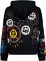 Barrow Gedrukte hoodie met geribbelde manchetten en zoom Zwart Heren - Thumbnail 2