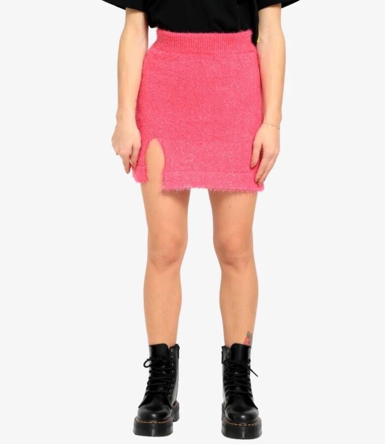 Barrow Rode reflecterende rok met elastische tailleband Roze Dames
