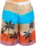 Barrow Casual Multicolor Gestreepte Palmboom Shorts White Heren - Thumbnail 5