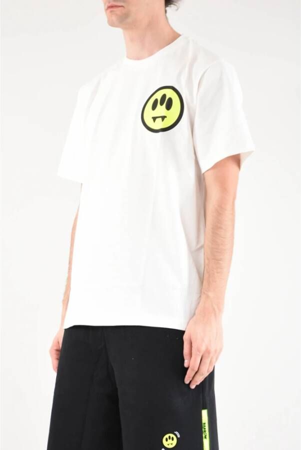 Barrow Bedrukt Crew-neck T-shirt Wit Heren