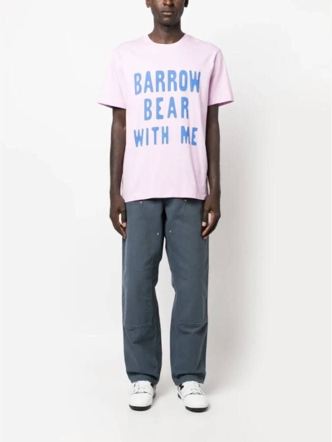 Barrow Wisteria T-Shirt Stijlvol en veelzijdig Paars Heren