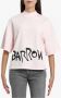 Barrow Katoenen Crew Neck Dames T-Shirt met Berenprint Pink Dames - Thumbnail 3