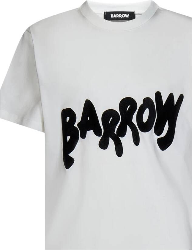 Barrow Klassiek Wit T-shirt met Moderne Twist Wit Heren