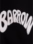 Barrow Zwarte Katoenen T-shirt met Contrasterende Print Black Heren - Thumbnail 8