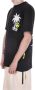 Barrow Grafisch Bedrukt Relaxte Fit T-Shirt voor Vrouwen Zwart Dames - Thumbnail 9