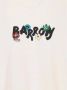 Barrow Unisex T-shirt met Ribboord Hals en Reflecterend Logo Beige Heren - Thumbnail 4