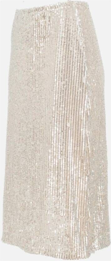 BAUM UND PFERDGARTEN Pailletten Midi Rok Beige Dames