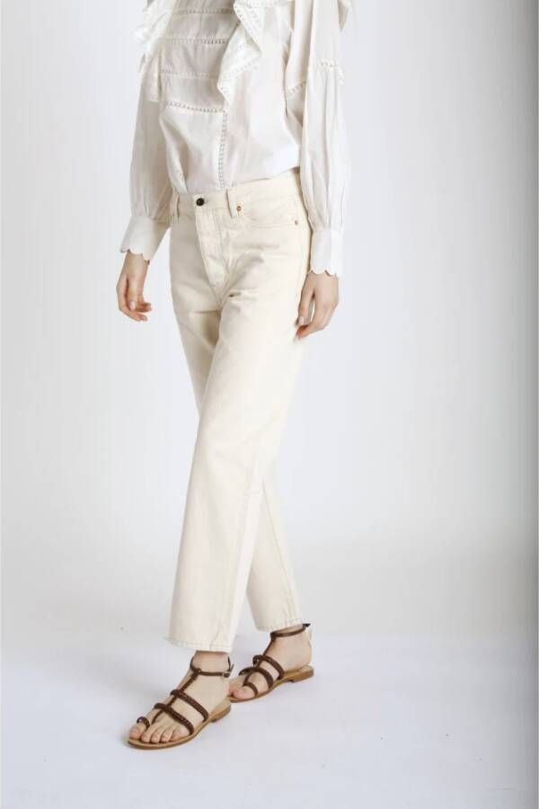 Bellerose Straight Trousers Beige Dames