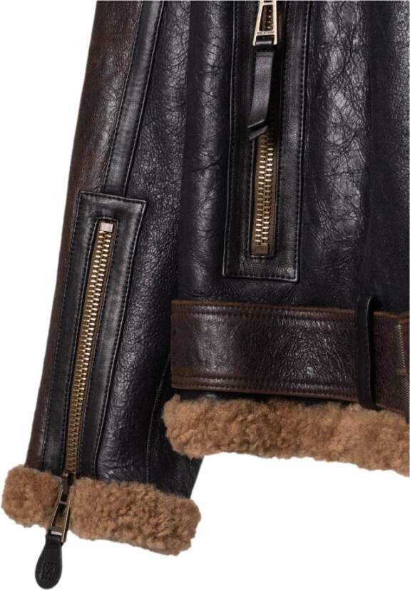Belstaff Leather Jackets Bruin Dames