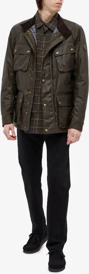 Belstaff Klassieke militaire stijl lichtgewicht jas Groen Heren