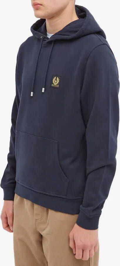 Belstaff Klassieke Patch Popover Hoody Blauw Heren