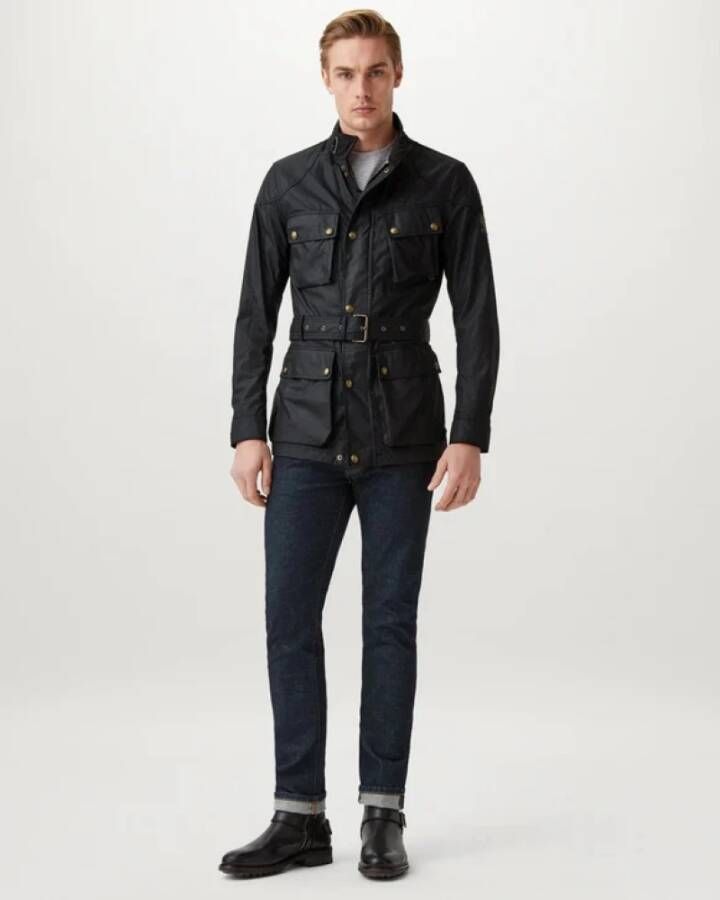 Belstaff Zwarte Trialmaster Jassen Zwart Heren