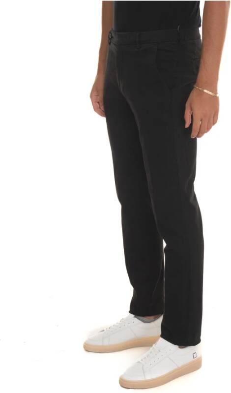 Berwich Slim Fit Chino met Tailoring Split Zwart Heren