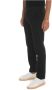 Berwich Slim Fit Chino met Tailoring Split Zwart Heren - Thumbnail 2