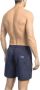 Bikkembergs Blauwe Bedrukte Zwembroek Stijlvolle Splash Blue Heren - Thumbnail 2