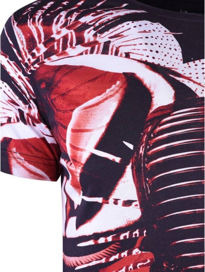 Bikkembergs Bedrukt T-shirt met ronde hals Zwart Heren