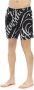 Bikkembergs Allover Print Strandkleding Elastische Taille Black Heren - Thumbnail 2