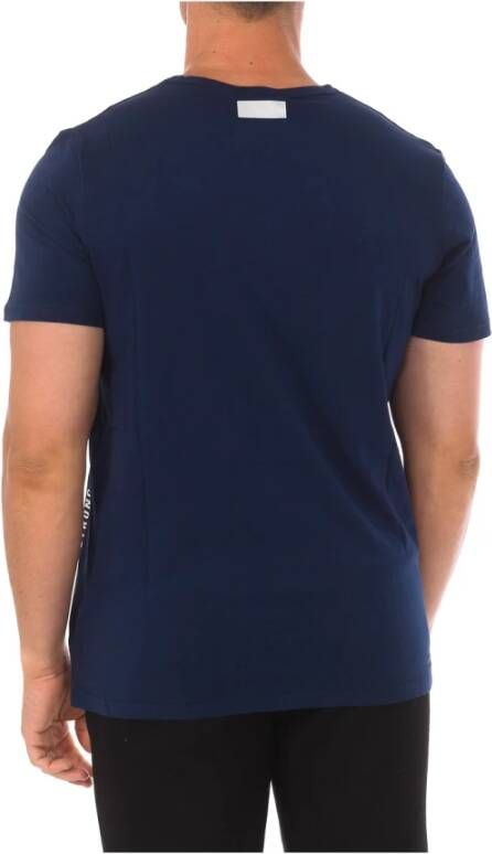 Bikkembergs Navyblauw T-shirt met korte mouwen Blue Heren