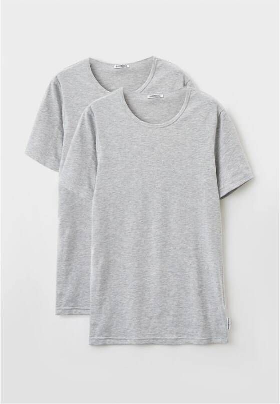 Bikkembergs Slim Fit Katoenen T-shirts Set van 2 Gray Heren